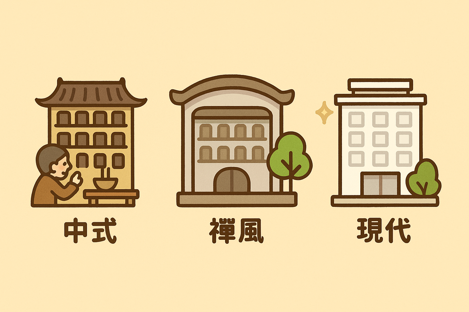塔位三種設計風格